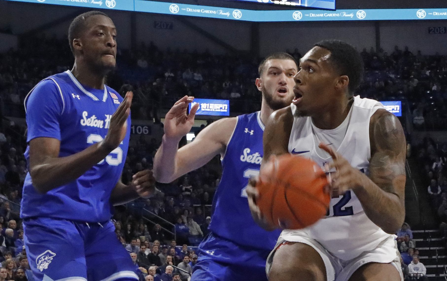 Seton Hall pounds the SLU Billikens 83-66